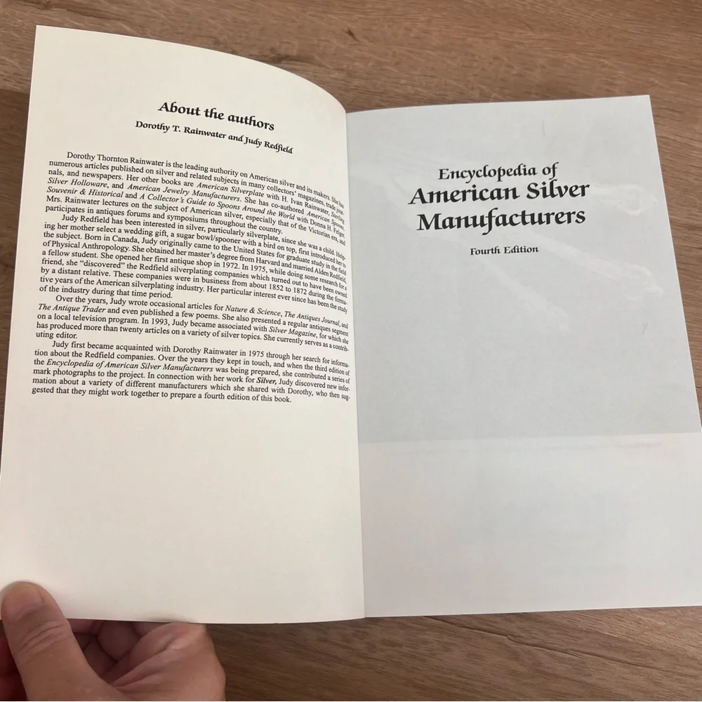 Silver Reference Book, Encyclopedia of American Silver Manufacturers 4th Edition